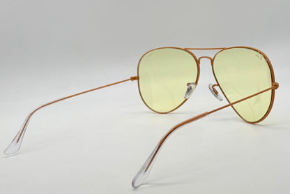 Ray-Ban RB3025 Aviator Evolve Yellow Photochromic Bronze 58-14 New Full Kit
