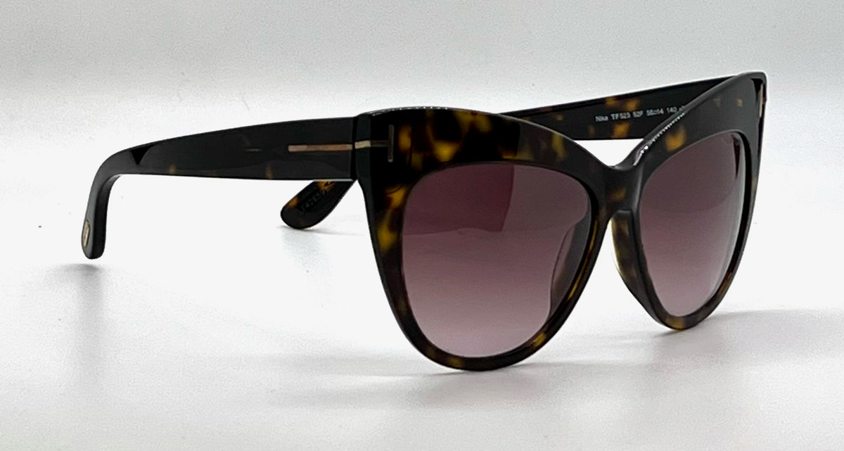 Tom Ford Nika TF523 52F Dark Havana-Vintage/Unworn Sunglasses-Case Italy