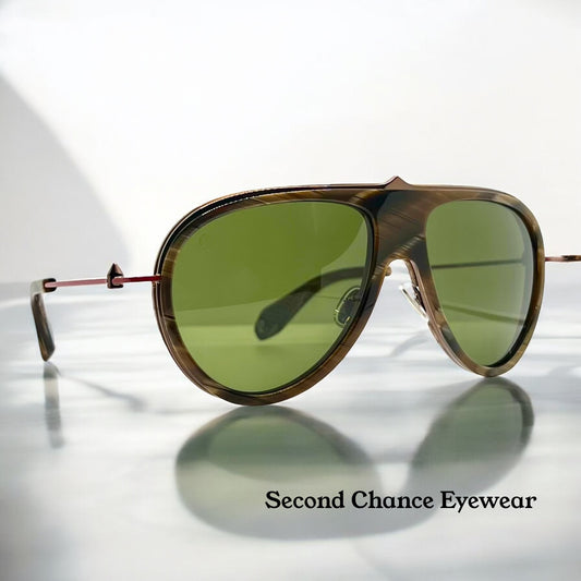 Christian Louboutin LB0004 62N-Greggo Sunglasses - Brown Horn/Bronze-Zeiss Lenses-Italy-61mm