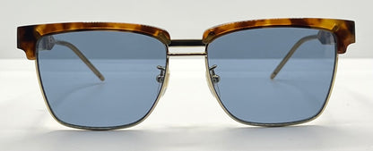 Gucci GG0603S-005 Deadstock Havana/Gold Square Sunglasses — Full Kit, Collector’s Piece