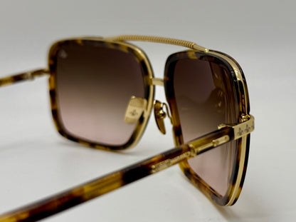 Brand New Philippe V No. 9 Sunglasses-Tortoise & Gold 63mm Frame-Handmade in Japan