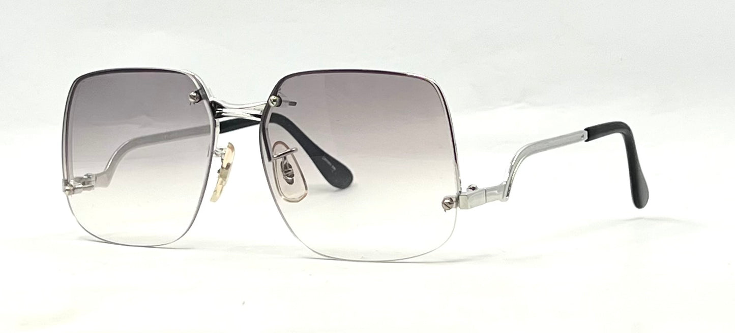 PS7 CAPRICE Rimless Square VINTAGE Sunglasses-Japan-Grey Gradient-Unworn