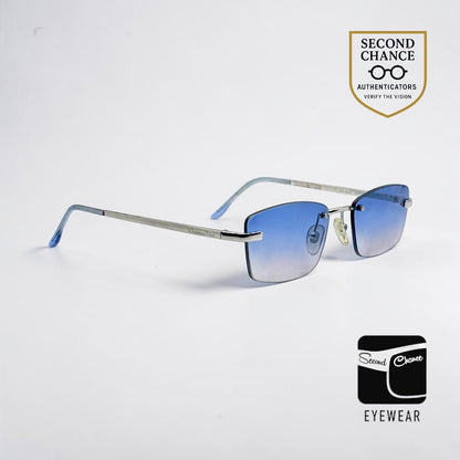 Christian Dior Tiger Rimless Vintage Sunglasses-New Gradient Custom Lenses-58mm-Unworn