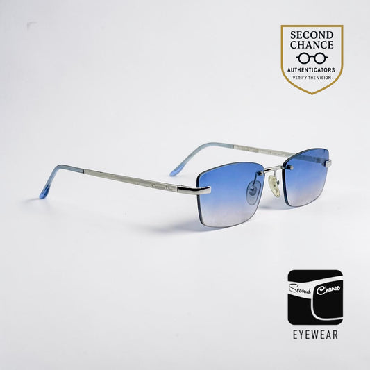 Christian Dior Tiger Rimless Vintage Sunglasses-New Gradient Custom Lenses-58mm-Unworn