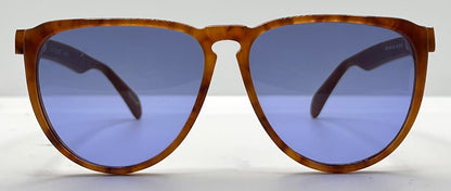 Gianni Versace 465 909 Vintage Sunglasses w/New Solid Blue Custom Lenses-54mm-Unworn/NOS