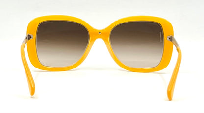 Chanel 6044-T 1435/S5 Yellow Oversized Sunglasses-Unworn-Full Kit-55mm