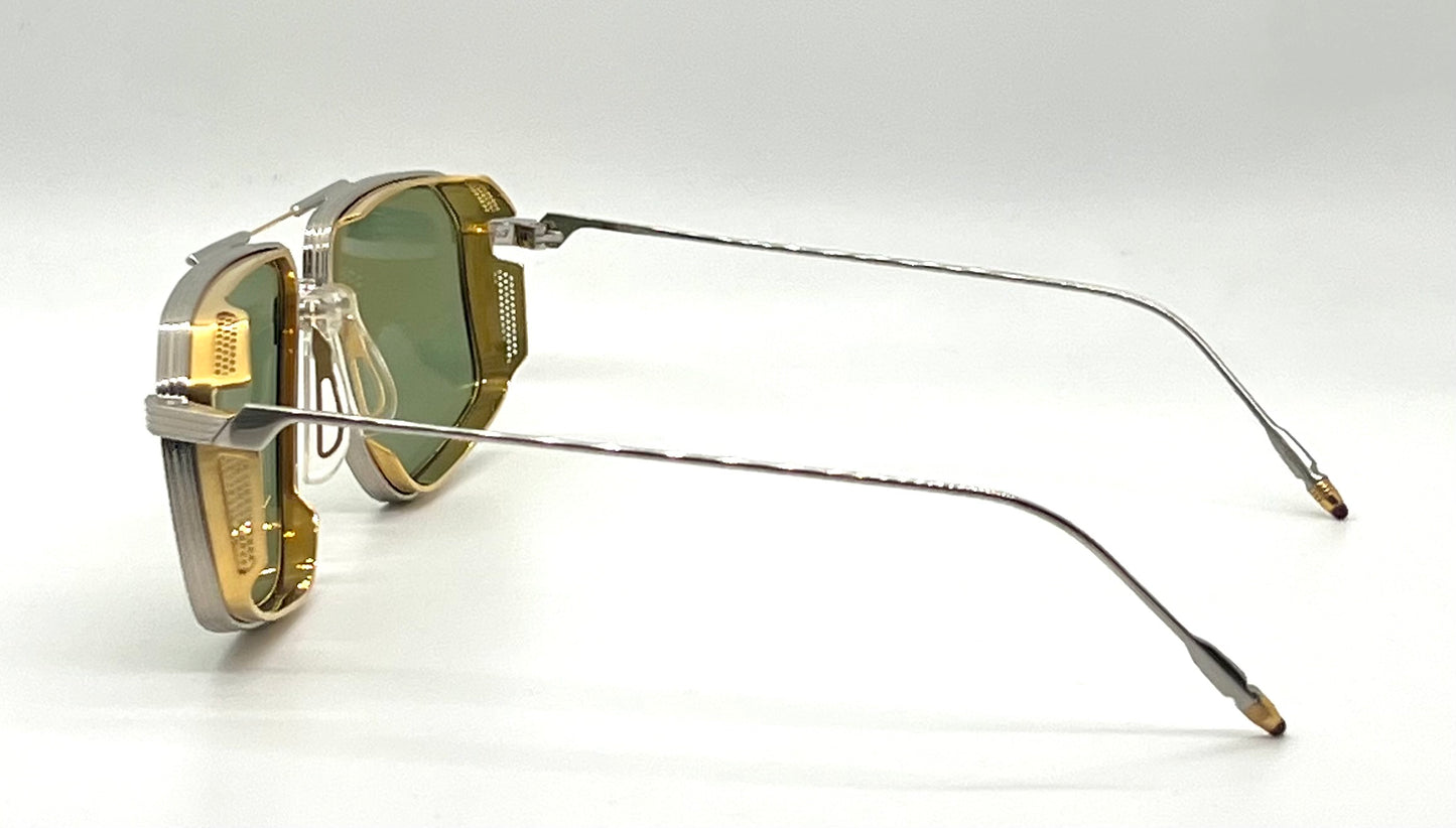 Jacques Marie Mage JAGGER DECADE in ELECTRUM-Titanium Sunglasses-Ltd 150-Full Kit