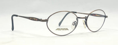 Vintage Alpina Windows 704 Round Metal Optical Frame 51-19 Deadstock