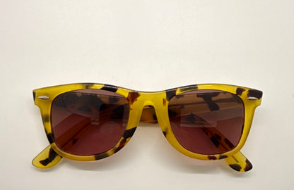 B&L Ray-Ban Wayfarer 5022 Honey Tortoise Sunglasses w/New Gradient Custom Lenses-USA