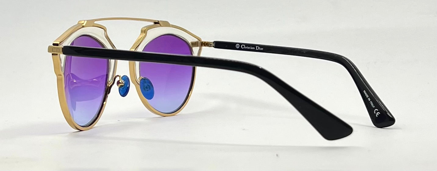 Christian Dior SO Real Sunglasses-New Gradient Purple Custom Lenses-Unworn