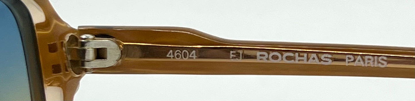 Rochas Paris 4604 Vintage Sunglasses w/New Gradient Tint Custom Lenses-Handmade in France-Unworn