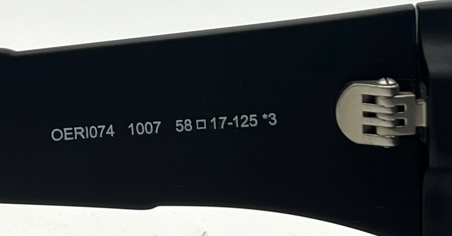 Off-White™ Volcanite Sunglasses Matte Black Grey-58mm-Full Kit-Unworn