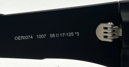 Off-White™ Volcanite Sunglasses Matte Black Grey-58mm-Full Kit-Unworn