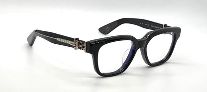 Chrome Hearts Vagillionaire II BK Black Optical Eyeglasses-Unworn-Full Kit-Japan