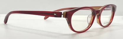 Kio Yamato KP-126U 49mm Red Oval Eyeglasses-New/Unworn-Japan Handmade
