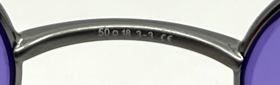 Giorgio Armani GA 22 6LB Y2k Vintage Sunglasses-New Solid Purple Custom Lenses