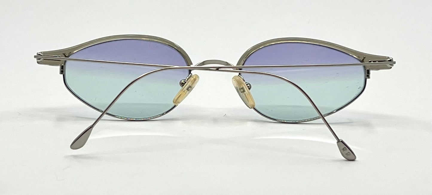 Red Rose FR253 949 Titanium Vintage Sunglasses-New Gradient Custom Tinted Lenses