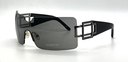 Lanvin LV 2135 C01-Vintage Shield Sunglasses France Unworn Y2K-Rare