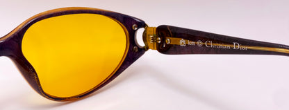 Vintage Christian Dior 2851 80 Sunglasses w/Brand New, Custom, Day/Night Yellow Lenses