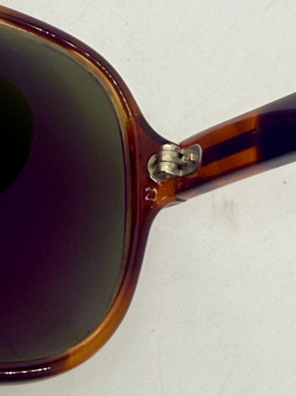 Tart Optical ACE HIGH-Vintage Amber Aviator Sunglasses-New Custom Green Lenses USA