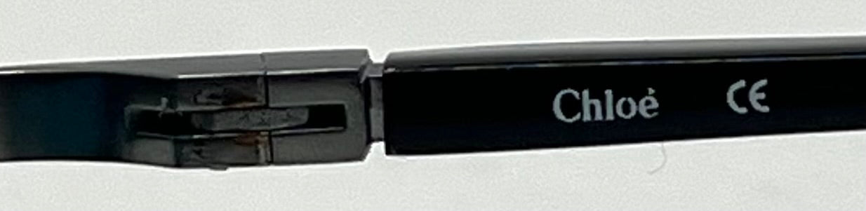 Chloé CL 1105 C01 Y2K Half-Rim Sunglasses-New Solid Aquamarine Custom Lenses