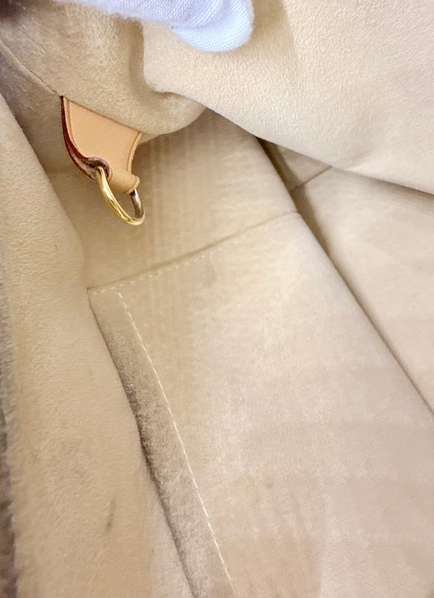 Louis Vuitton Saleya PM Damier Azur Tote Bag Gold Hardware