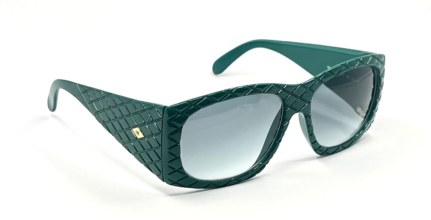 Helena Rubinstein HR 22 07 Quilted VINTAGE Sunglasses France-Deadstock/Unworn