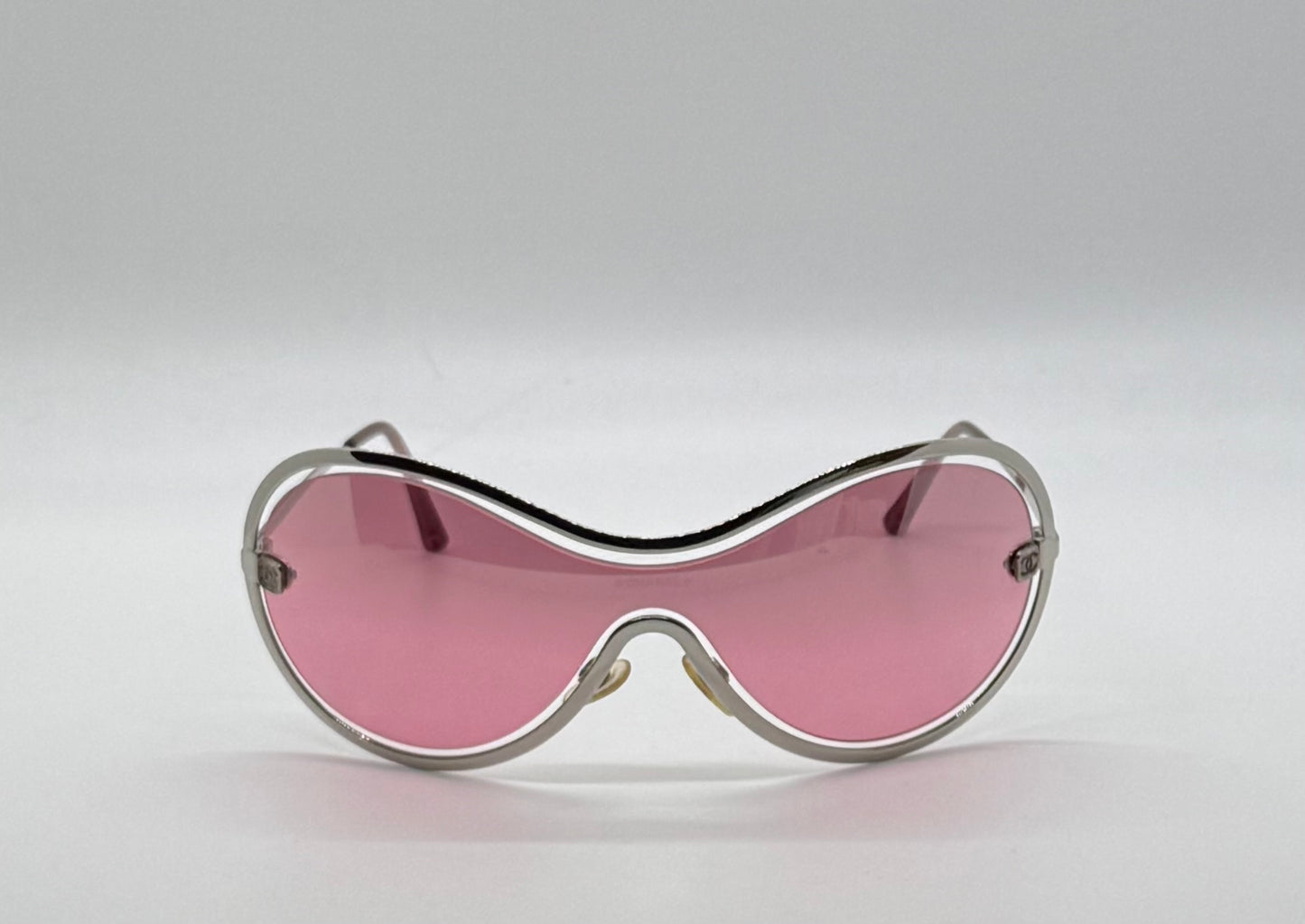 Chanel 4030 Y2K VINTAGE Shield Sunglasses Pink Lens Collector-Rare
