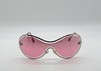 Chanel 4030 Y2K VINTAGE Shield Sunglasses Pink Lens Collector-Rare