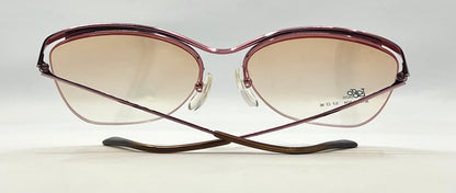 Logo Paris Nylon 304 Vintage Sunglasses Pink Gradient Unworn Deadstock 53