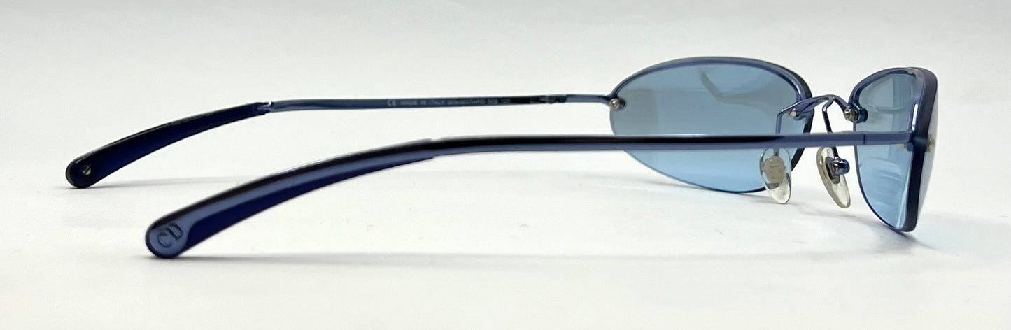 Christian Dior Minimotard 56B-Y2K Vintage Sunglasses-UNWORN w/Blue Lenses