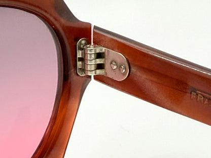 Vintage MELITA Diana Sunglasses-FRAME FRANCE-Custom Grey/Rose Gradient Berko’s Designs Lenses