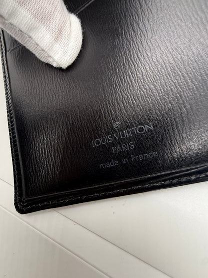 Louis Vuitton Epi Long Wallet Noir 2002 Vintage France