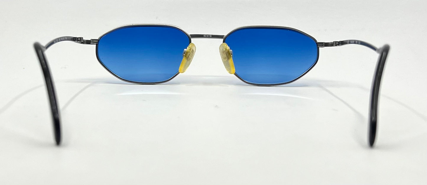 Jaguar 3326 263 Vintage Sunglasses 50-18 Unworn w/ Solid Blue Second Chance Customs