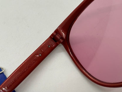 Ray-Ban CATS 1000 Red 1980s-B&L Changeable Rose Lenses-Vintage-France-UNWORN