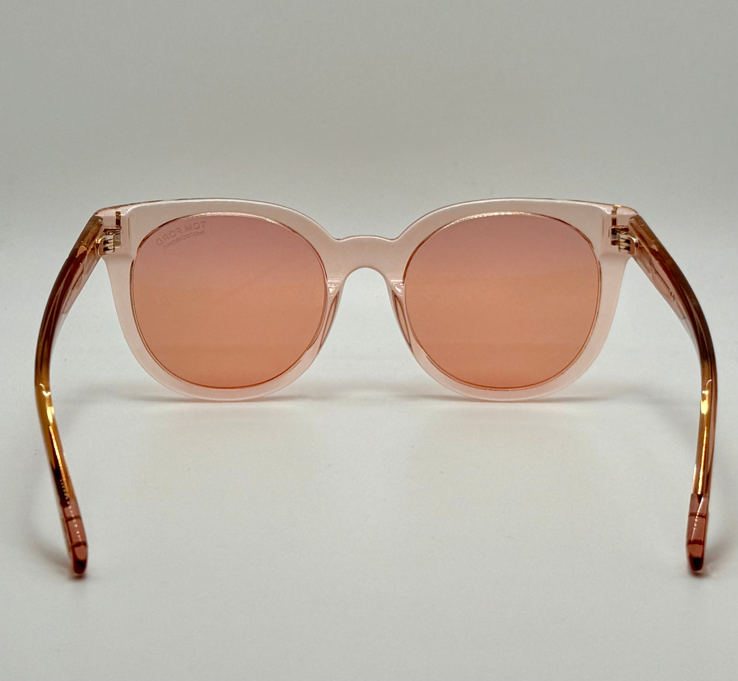 Brand New Tom Ford Moira TF1103 72S Sunglasses – Light Pink Frame with Photochromic Lenses, Full Kit