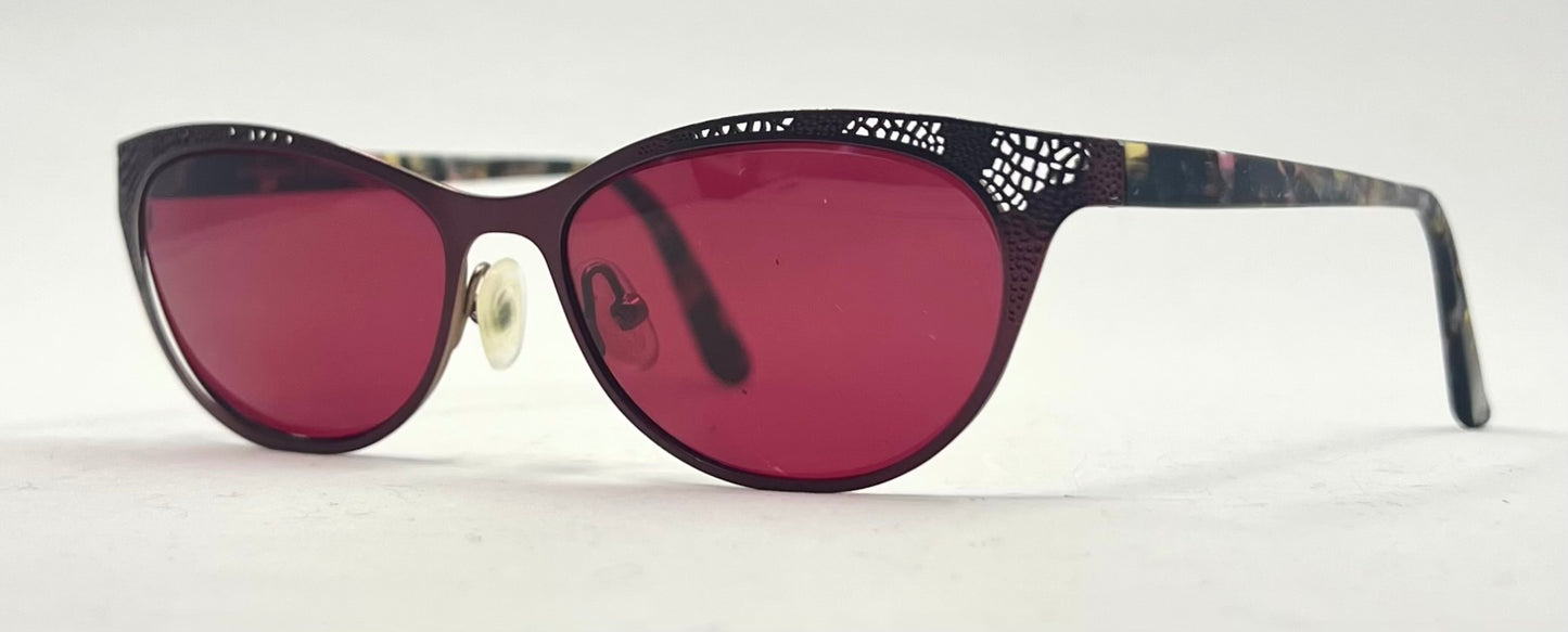 ProDesign Denmark 3831 Sunglasses-New Crimson Bloom Second Chance Custom Lenses-Unworn