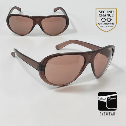 NISOL Vintage Italian Aviator Sunglasses Brown Collectors-Rare