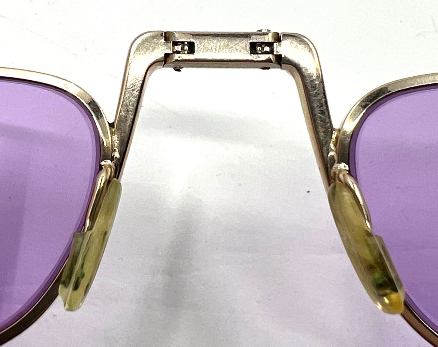 Christian Dior 2172 Monsieur Folding Gold 52-22 Purple Lenses