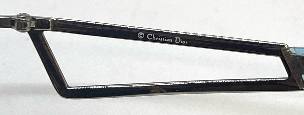 Dior Clubbing/S Vintage Y2K Vintage Silver/Blue Sunglasses-Unworn-Rare Italy