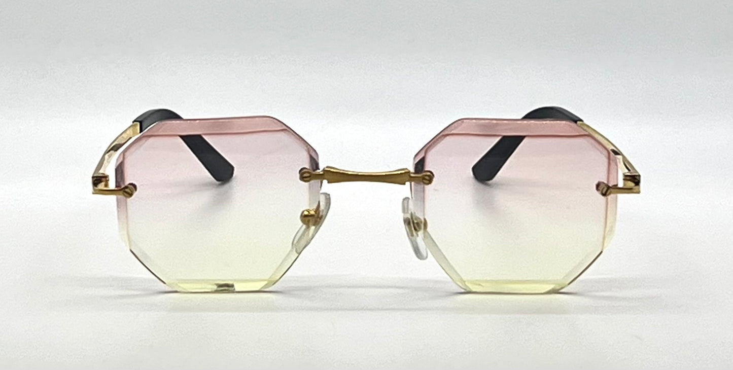 Cartier Santos CT0407O Gold Titanium-New Custom Transitions Sunglasses Full Kit