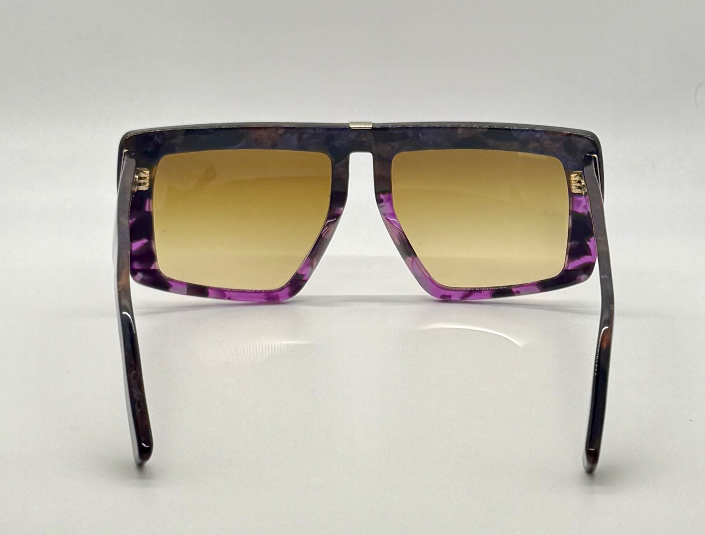 Miu Miu Smu 05O Vintage Sunglasses-Marbled Purple Amber Frame-Italy-55Mm