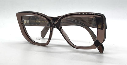 Celine Triomphe CL50146I Brown Cat Eye Eyeglasses Unworn-Full Kit-Italy