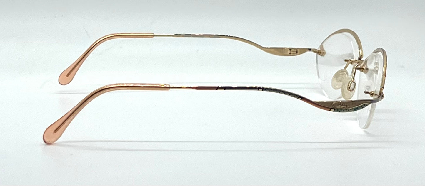 CAZAL 702 Col. 740 NOS/Unworn-Semi Rimless VINTAGE Eyeglasses-Germany