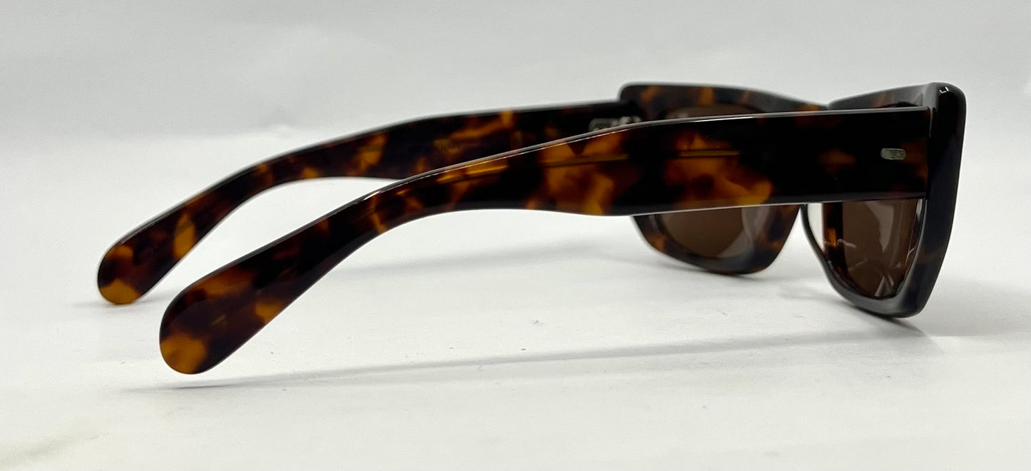 BENJAMIN “B. Ray”-Polarized Tortoise Sunglasses-Unworn-Japan