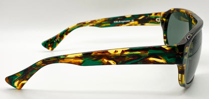 Deadstock Kala Eyewear - USA Made Green/Brown/Amber Tortoise Shell Sunglasses