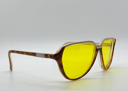 Fendi by Lozza FV48 Vintage Sunglasses w/New, Custom Yellow Day/Night Tint Lenses