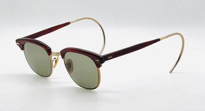 Shuron 12K Gold Filled Browline Vintage Sunglasses-New/Custom Lenses