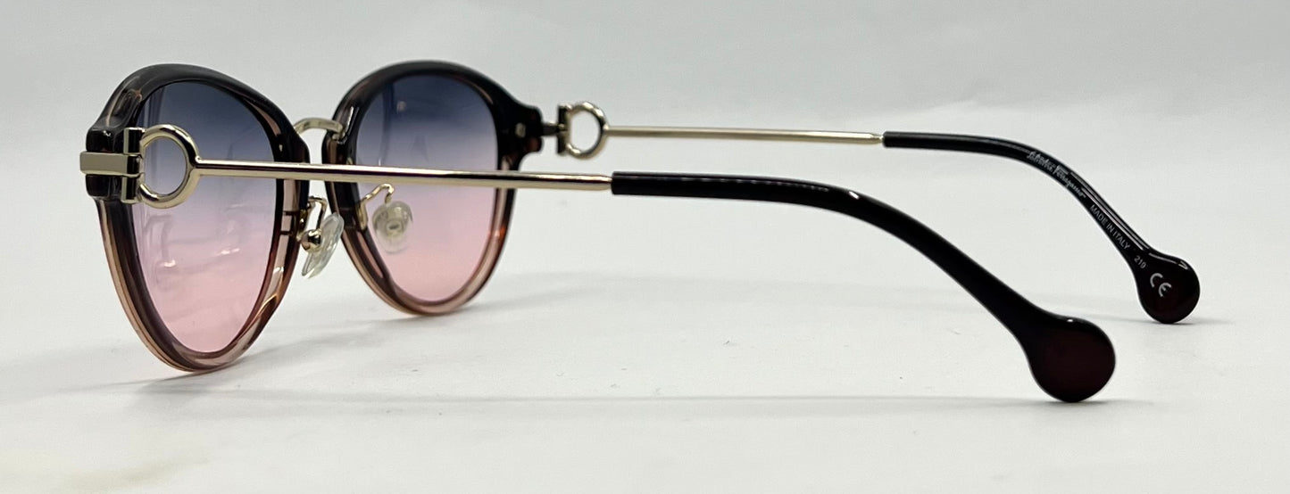 Salvatore Ferragamo SF2826 Sunglasses-New Grey/Rose Custom Gradient Lenses-Unworn