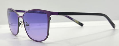 Kung Fu Eyes Sophia 159 Purple Titanium Sunglasses w/New, Custom Gradient Lenses